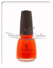 CHINA GLAZE Лак професійний, ORANGE KNOCKOUT (neon), 15 мл