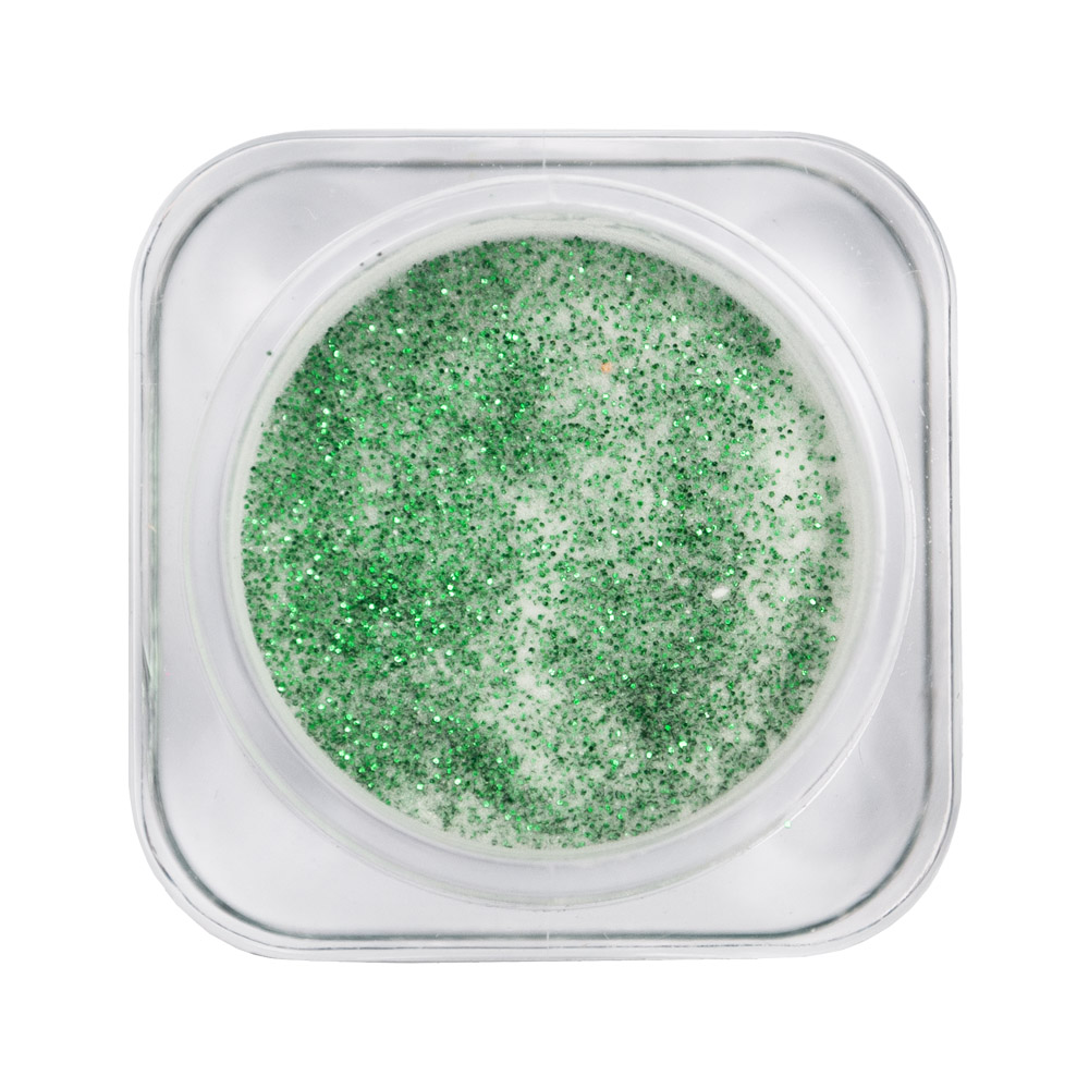 BLAZE Color Powder - глітерна акрилова пудра, GREEN SHIMMER, 7 мл