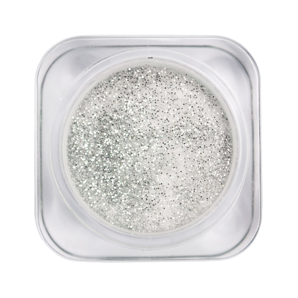 BLAZE Color Powder - глітерна акрилова пудра, SILVER SHIMMER, 7 мл