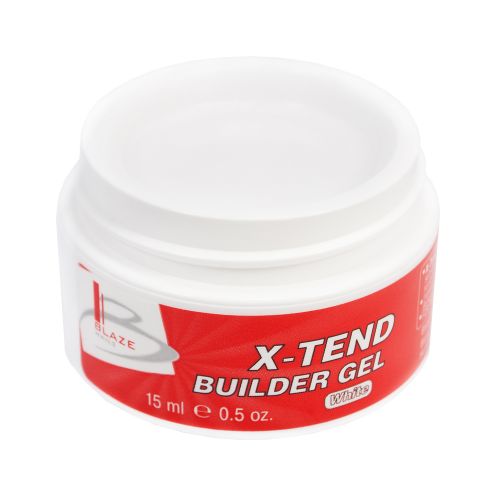 BLAZE X-Tend Builder Gel, White - УФ гель конструюючий середній, 15 мл