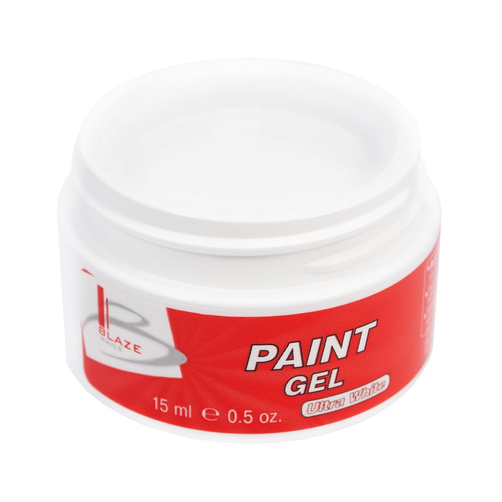 BLAZE Paint Gel - УФ гель-фарба ультра-біла, 15 мл