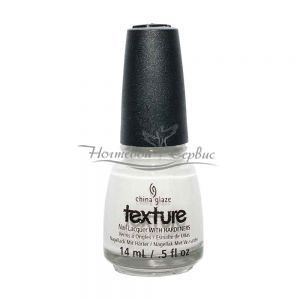 CHINA GLAZE Лак професійний, TEXTURE, There's Snow One Like You - 15 мл