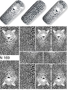 N 169 Леопард ч / б