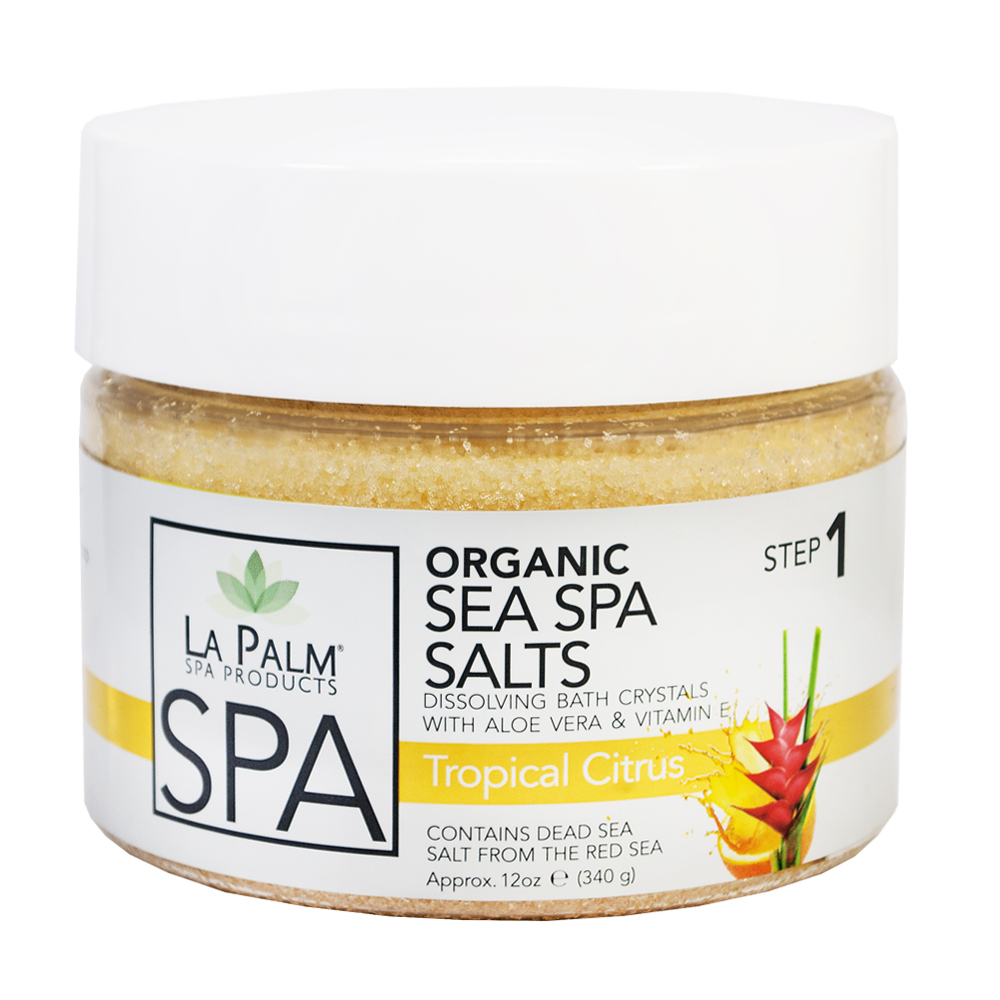 LA PALM Sea Spa Salts, Tropical Citrus - Сіль для рук і ніг з морськими мінералами, 355 мл