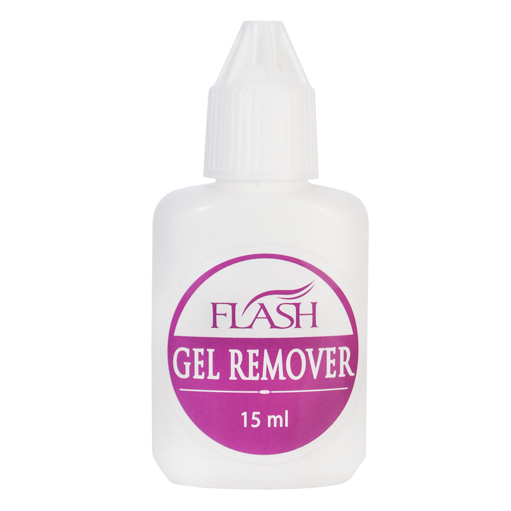 FLASH Gel Remover - Гель для зняття вій, прозорий, 15 мл