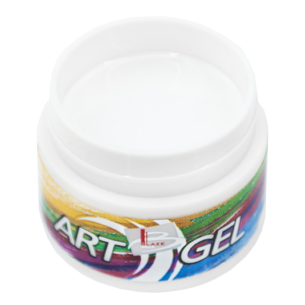 BLAZE Art Gel, White - Гель-фарба біла, 5 мл