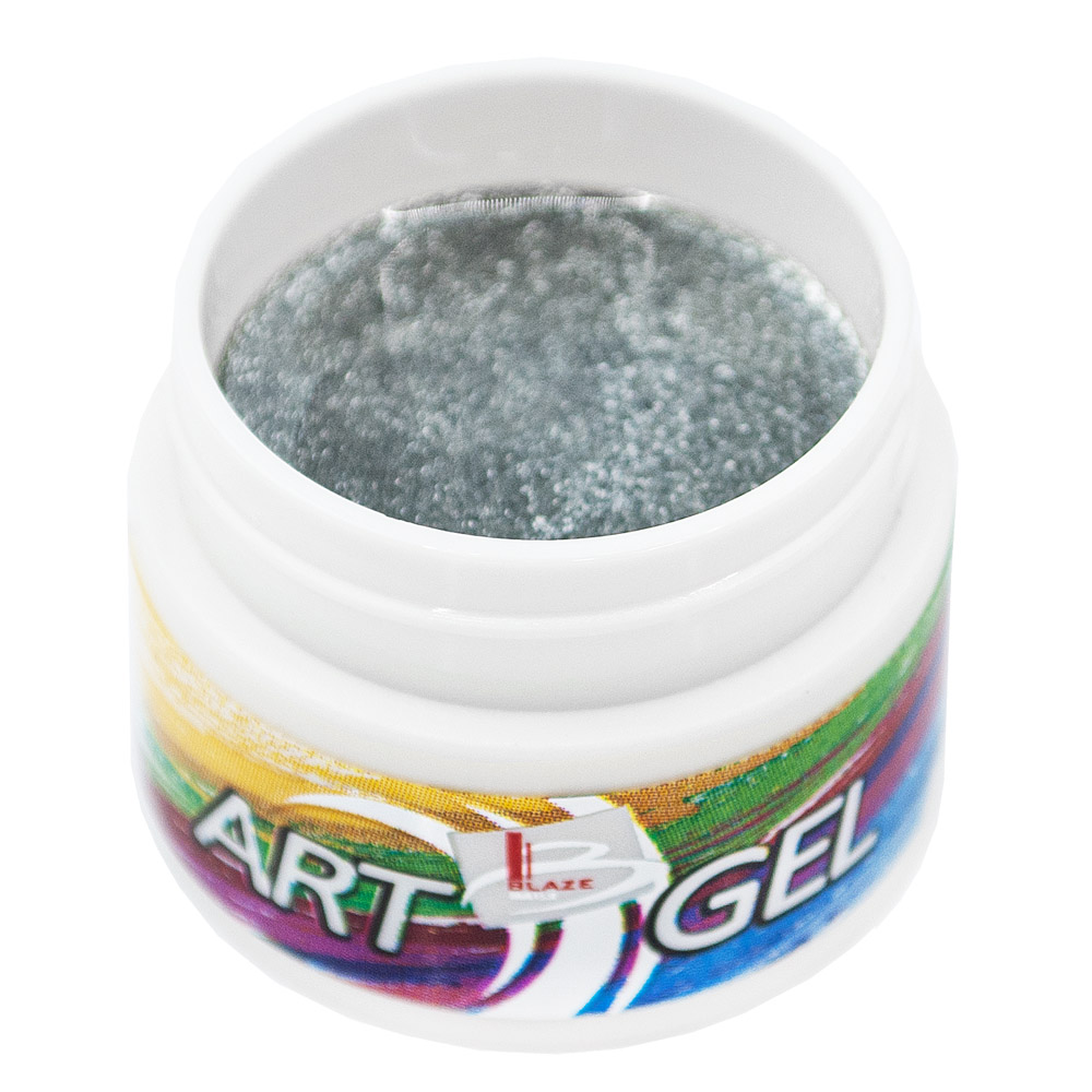 BLAZE Art Gel, Silver - Гель-фарба срібна, 5 мл