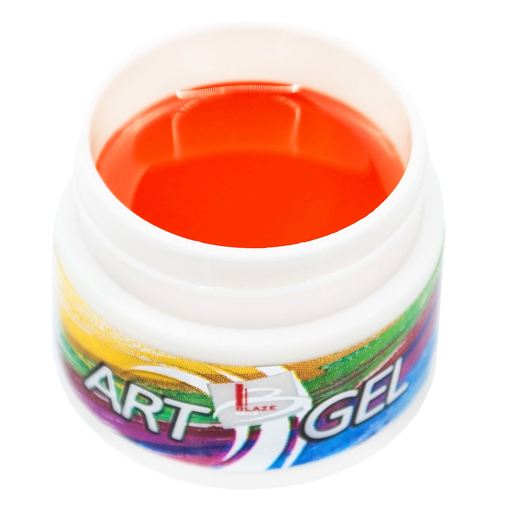 BLAZE Art Gel, Orange - Гель-фарба оранжева, 5 мл