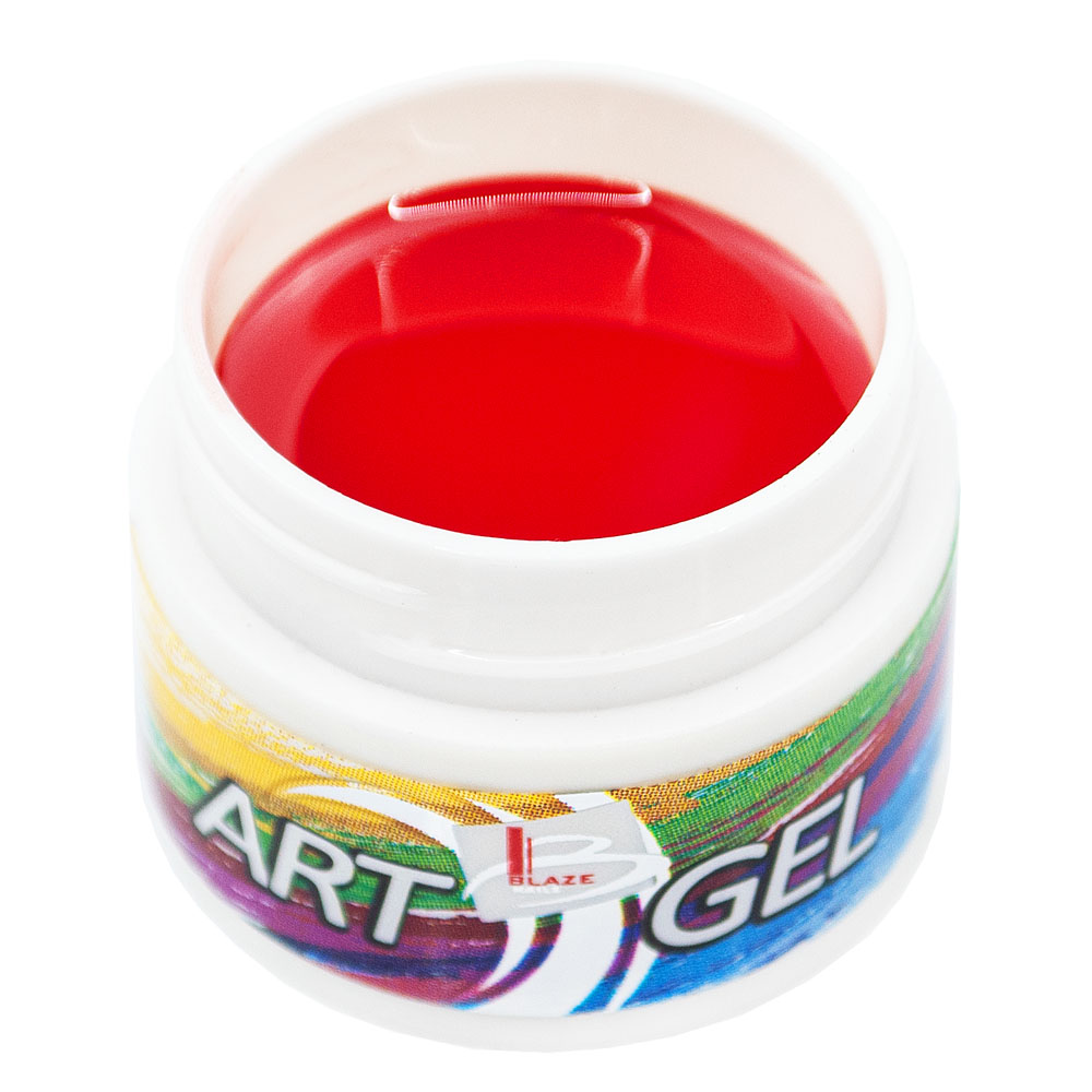 BLAZE Art Gel, Red - Гель-фарба червона, 5 мл