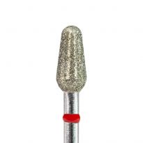 KIMI Фреза алмазна бутон діаметр 4,6 мм довжина 10 мм червона
